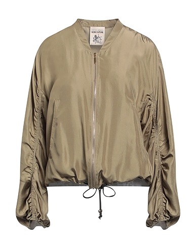 SEMICOUTURE Cazadora Verde militar 100% Seda
