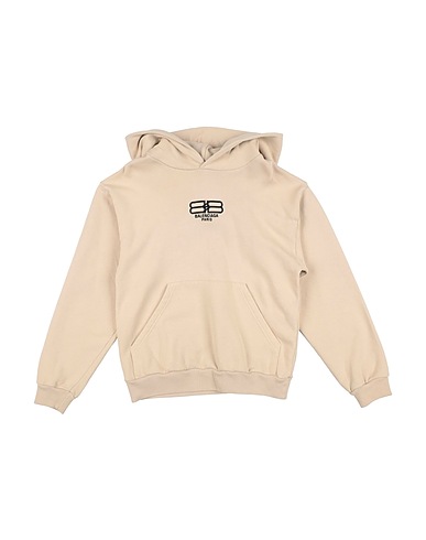 BALENCIAGA KIDS Felpa Beige 100% Cotone, Poliestere