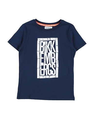 BIKKEMBERGS T-Shirt Marineblau 100% Baumwolle