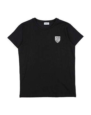 BIKKEMBERGS Футболка Чёрный 100% Хлопок