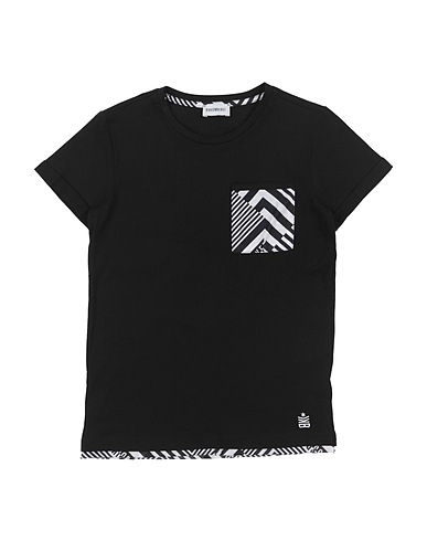 BIKKEMBERGS T-shirt Black 100% Cotton