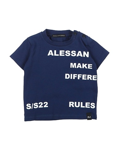 DANIELE ALESSANDRINI T-shirt Navy 90% Cotton, 10% Elastane
