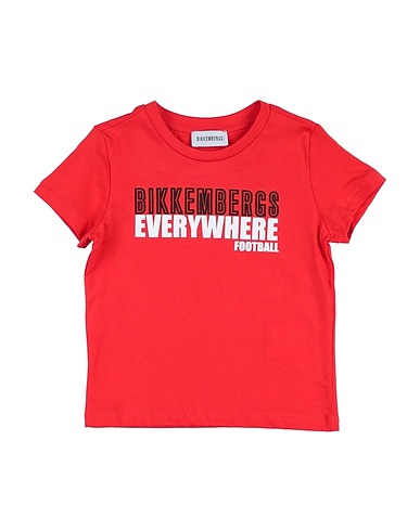 BIKKEMBERGS T-shirt Rosso 100% Cotone