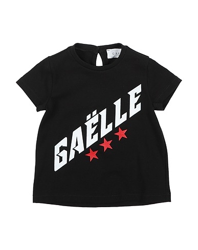 GAëLLE Paris T-shirt Noir 96% Coton, 4% Élasthanne