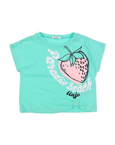 LIU •JO T-shirt Turquoise 95% Cotton, 5% Elastane