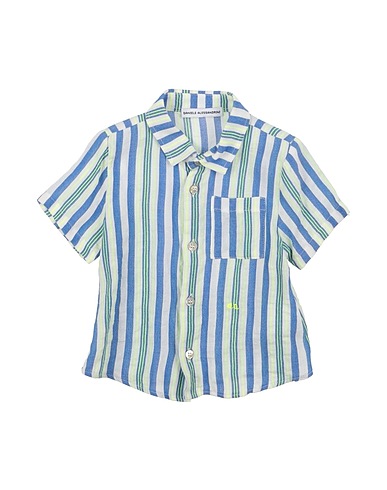 DANIELE ALESSANDRINI Patterned shirt Blue 100% Cotton