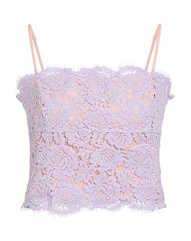 PINKO Top Mauve 55% Cotton, 25% Polyamide, 20% Viscose