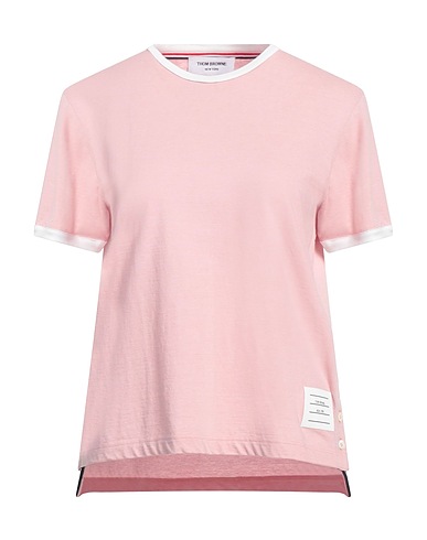 THOM BROWNE T-shirt Vieux rose 100% Coton