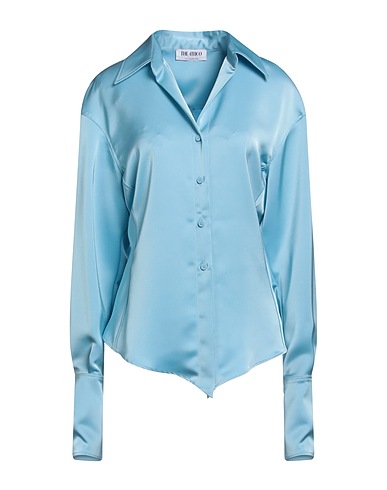 THE ATTICO Hemden und Blusen einfarbig Himmelblau 100% Polyester