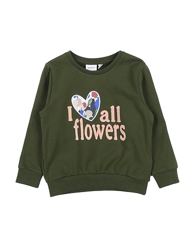 NAME IT® Sweatshirt Militärgrün 95% Organische Baumwolle, 5% Elastan