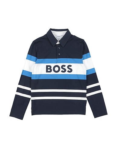 BOSS ポロシャツ ミッドナイトブルー コットン 100%