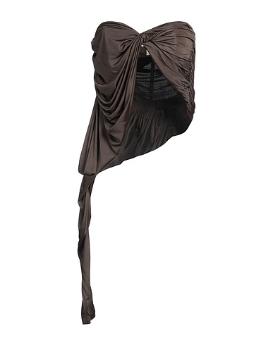 SAINT LAURENT Top Khaki 100% Viscosa