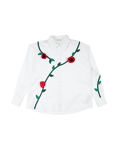 DOLCE&GABBANA Hemden und Blusen mit Muster Weiß 100% Baumwolle, Polyester