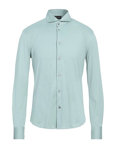ROBERTO COLLINA Camicia tinta unita Verde salvia 100% Cotone