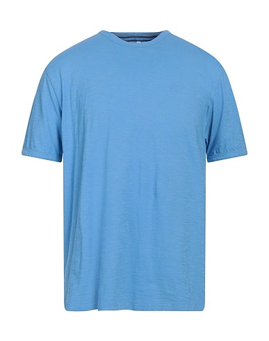 SUN 68 T-shirt Celeste 100% Cotone
