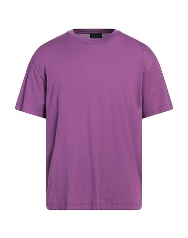 ROBERTO COLLINA ベーシックTシャツ パープル コットン 100%