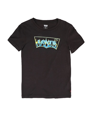 LEVI'S T-shirt LVB FLAME BATWING TEE
 Black 100% Cotton