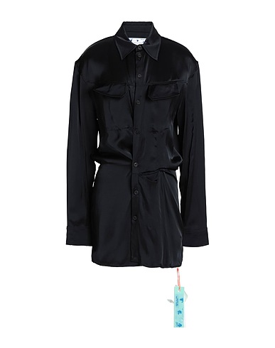OFF-WHITE™ Hemden und Blusen einfarbig Schwarz 100% Viskose