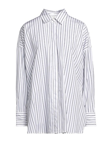 CO Gestreiftes Hemd Blau 100% Baumwolle