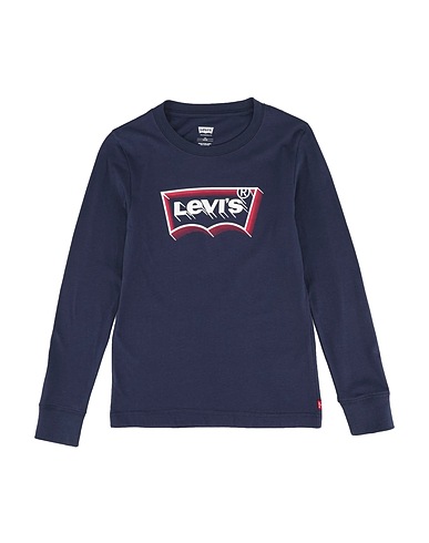 LEVI'S T-shirt LVB GLOW EFFECT LS BATWING
 Navy blue 100% Cotton