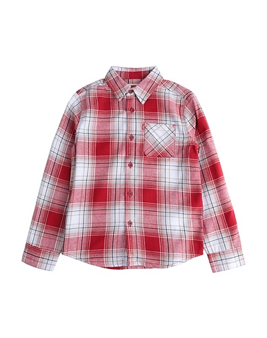 LEVI'S Patterned shirt LVB LS FLANNEL ONE POCKET SHIR
 Red 60% Cotton, 40% Polyester