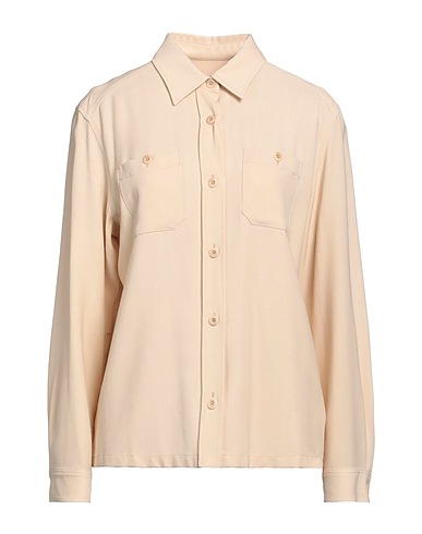 A.P.C. Solid colour shirts & blouses Beige 60% Viscose, 40% Wool