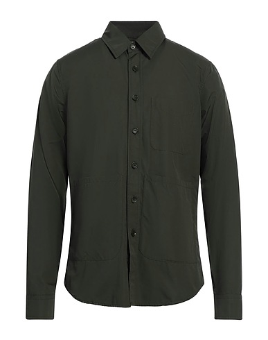 ASPESI Camicia tinta unita Verde militare 100% Cotone