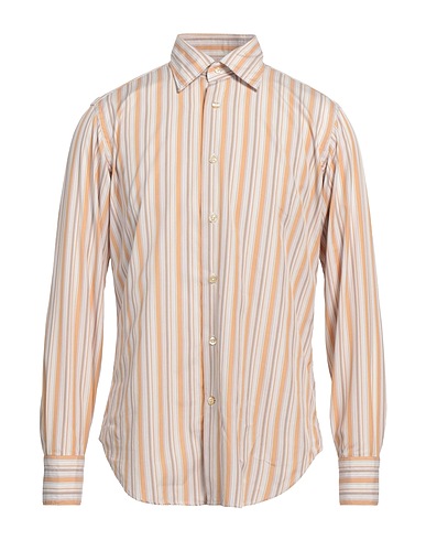 CALIBAN Striped shirt Sand 100% Cotton