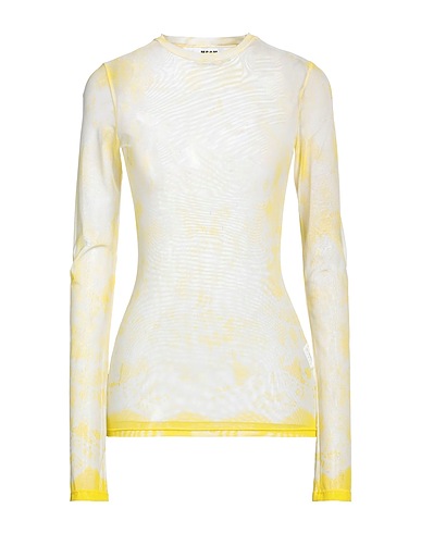 MSGM Top Yellow 94% Polyamide, 6% Elastane