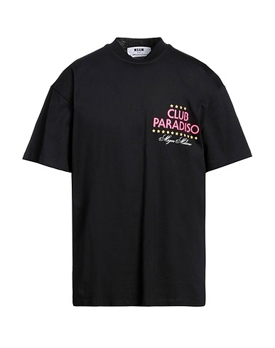 MSGM T-shirt Black 100% Cotton