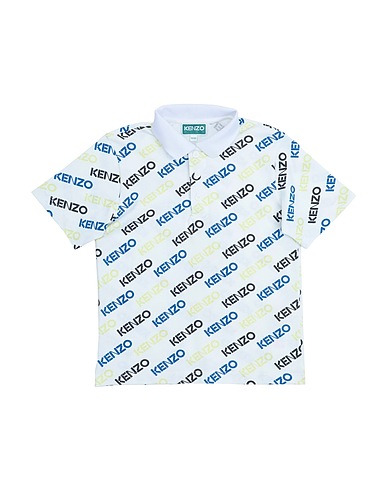 KENZO KIDS Polo shirt White 100% Cotton