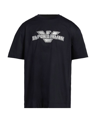 EMPORIO ARMANI T-shirt Midnight blue 100% Cotton