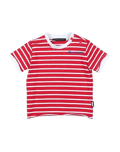 DANIELE ALESSANDRINI T-shirt Red 95% Cotton, 5% Elastane