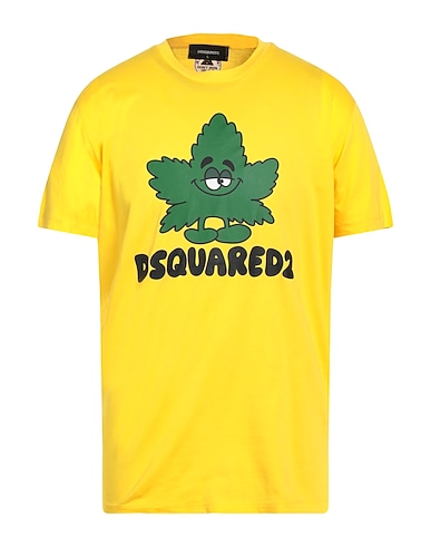 DSQUARED2 Camiseta Amarillo 100% Algodón