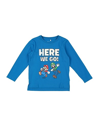 NAME IT® T-shirt Blue 95% Cotton, 5% Elastane
