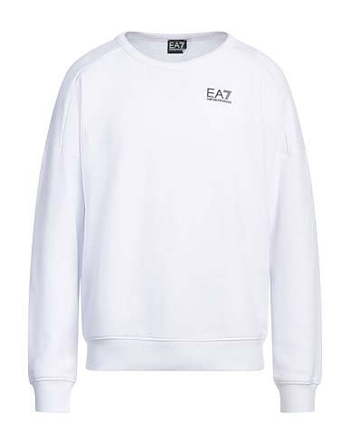 EA7 Sweatshirt White 68% Cotton, 32% Polyester, Elastane