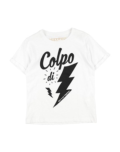 HAPPINESS T-shirt White 100% Cotton