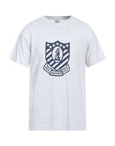 WILD DONKEY T-shirt Grigio chiaro 80% Cotone, 20% Poliestere