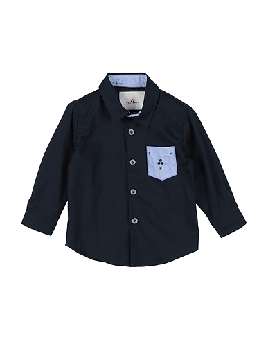 PEUTEREY Patterned shirt Midnight blue 97% Cotton, 3% Elastane