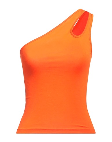 JJXX by JACK & JONES One-shoulder top Orange 48% Lyocell, 47% Cotton, 5% Elastane