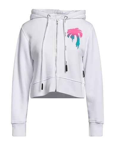 PALM ANGELS Felpa Bianco 100% Cotone, Poliestere
