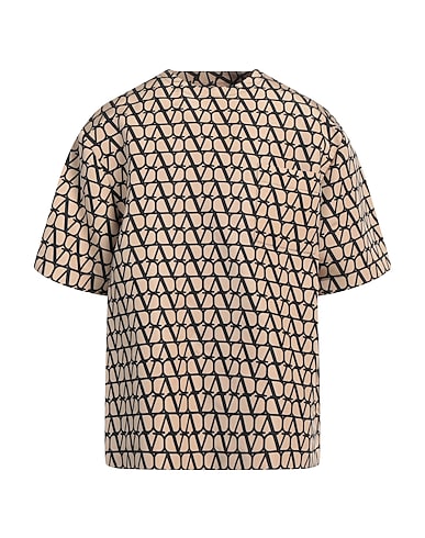 VALENTINO GARAVANI T-shirt Light brown 100% Silk