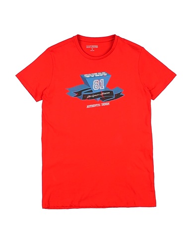 GUESS T-shirt Red 100% Organic cotton