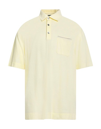 ZEGNA Polo shirt Pastel yellow 100% Cotton