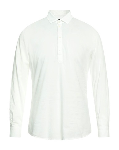 MESSAGERIE Solid colour shirt White 100% Cotton
