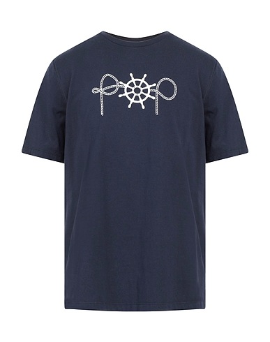 POP TRADING COMPANY T-shirt Midnight blue 100% Cotton