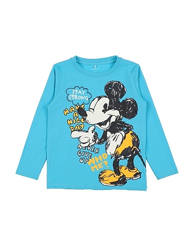 NAME IT® T-shirt Azzurro 95% Cotone, 5% Elastan