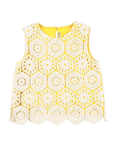 IL GUFO Top Avorio 100% Cotone