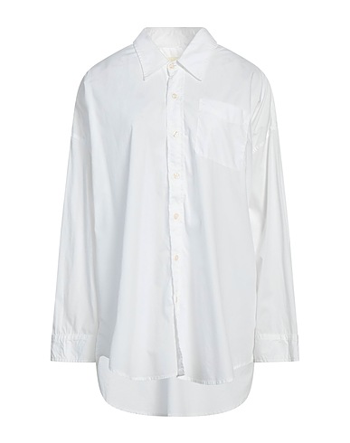 R13 Solid colour shirts & blouses White 100% Cotton