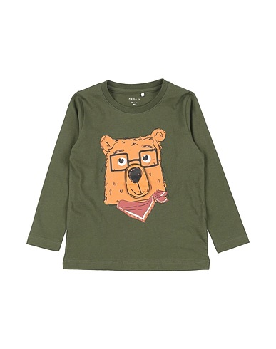 NAME IT® T-Shirt Militärgrün 100% Baumwolle